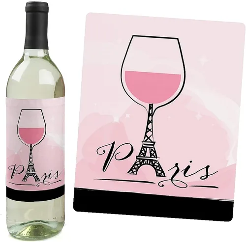 Miniatura 2 de Big Dot of Happiness París, Ooh La La - Decoraciones temáticas de baby shower o fiesta de cumpleaños para mujeres y hombres - Calcomanías