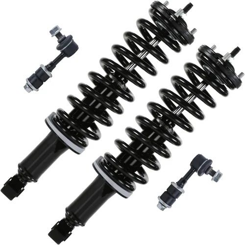 Miniatura 48 de Detroit Axle - Kit de puntales delanteros 2WD para Ford F-150 2005-2008 Lincoln Mark LT 2005-2008, 2 puntales con muelle helicoidal, 2 enlaces