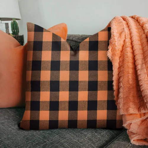 Miniatura 5 de Tatuo Tela a cuadros de búfalo de 56 x 36 pulgadas, tela de búfalo a cuadros a cuadros por yarda, costura precortada para manualidades, costura