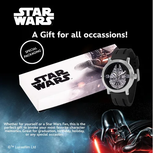 Miniatura 6 de Star Wars Reloj de cuarzo analógico vintage para adultos