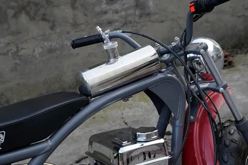 Miniatura 5 de JMCHstore Cilindro de Tanque de Gasolina de Mini Bicicleta de Acero Inoxidable 4x11'' para Coleman Baja Montser Mega moto Predator Hemi no 212
