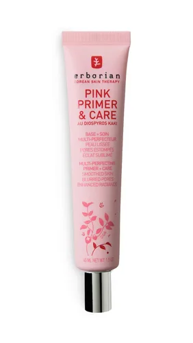 Erborian Pink Primer & Care, Multifunctional Pore‑Blurring Cream & Hydrating Rosy Makeup Base, Moisturizing and Smoothing Effects, Korean Skincare