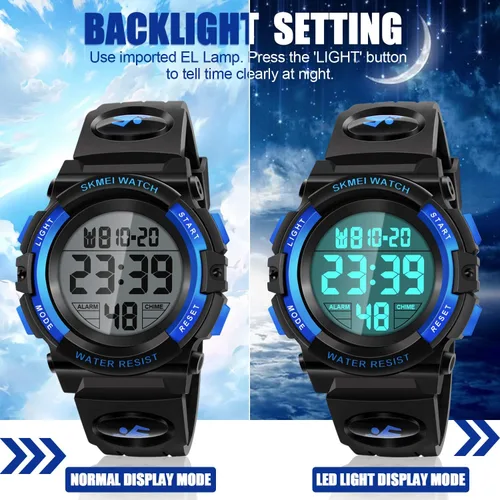Miniatura 5 de Dodosky Reloj impermeable multifuncional LED para niños - Regalos para niños