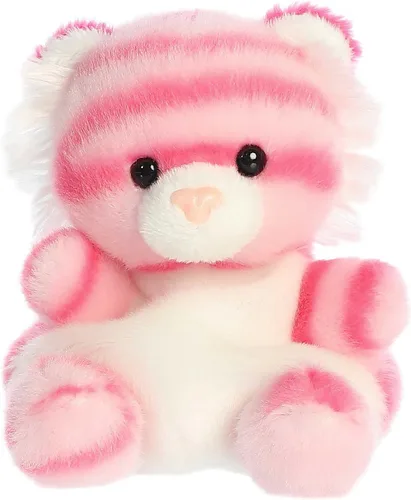 Aurora® Adorable animal de peluche Palm Pals™ Pink Tiger™, divertido peluche coleccionable para niños y adultos, perfecto para decorar habitaciones