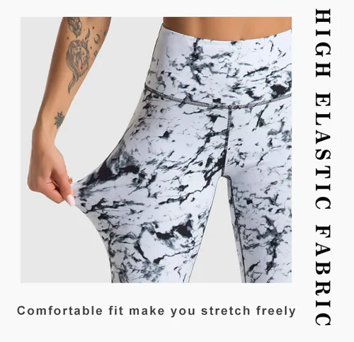 Miniatura 3 de Dragon Fit - Pantalones de yoga de compresión con bolsillos interiores pantalones atléticos de cintura alta con control de abdomen leggings