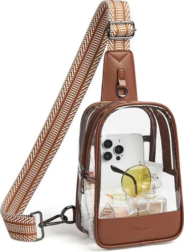 Miniatura 13 de Shrrie Clear Bag for Stadium Events Transparent Crossbody Bag Clear Purse for Women&Men-Stadium Approved, Concerts&Sports