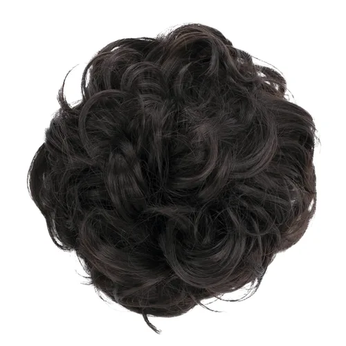 Miniatura 29 de CAISHA by Prettyshop Hairpiece Scrunchy Updo Bridal Peinado Voluminoso Ondulado Moño Desordenado Mezcla Rubio G13AL