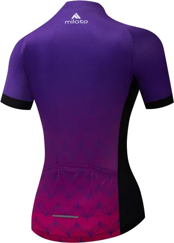 Miniatura 2 de Aogda Camisetas de ciclismo para mujer, camisetas de bicicleta, ropa de ciclismo para mujer