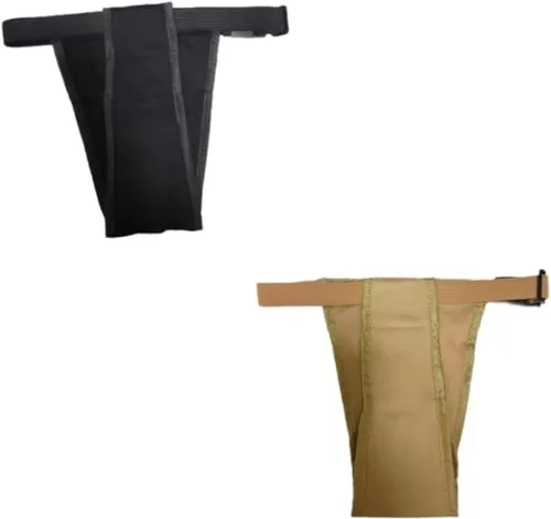 Miniatura 2 de Bragas sanitarias para perras, pañales lavables y transpirables para perros (gris + negro, XL)