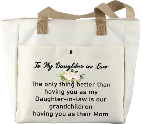 JYTAPP To My Daughter-in-Law Gifts Daughter in Law Makeup Bag The Only Thing Better Than Having You As My Daughter-in-Law Cosmetic Bag (tote)