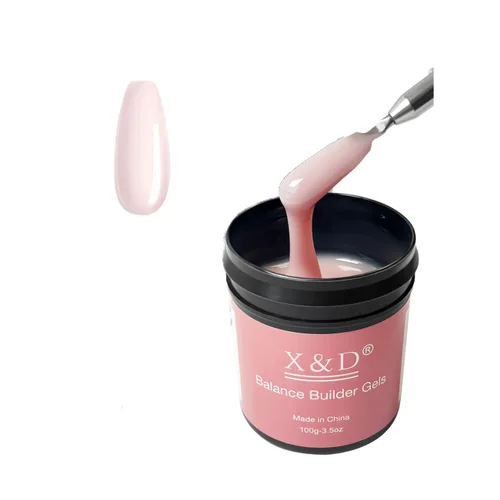 Miniatura 20 de X&D Kit de uñas de poligel, 3 piezas de gel de uñas de gel natural transparente, kit de gel de uñas de secado rápido, juego de gel de uñas