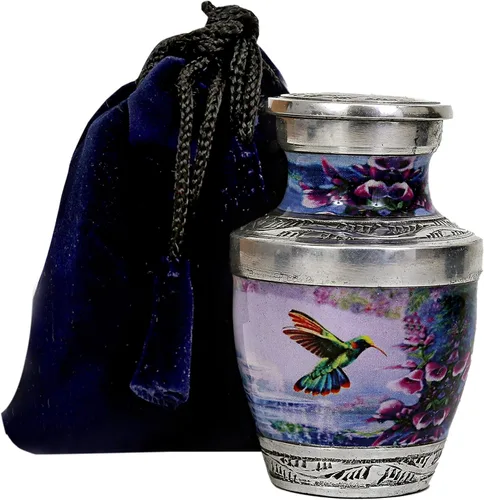 Miniatura 11 de hlc Hermosa urna grande de cremación de pájaros cardenales para cenizas humanas, hecha a mano, urna asequible para cenizas (adultos (200 libras)