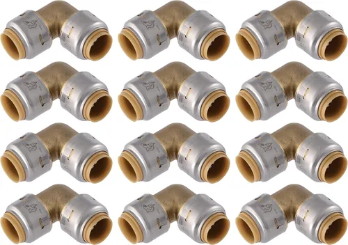 Miniatura 12 de SharkBite Max Codo de 90 Grados de 1/2 Pulgada, Paquete de 4, Accesorio de Plomería de Latón de Conexión Rápida, Tubo PEX, Cobre, CPVC, PE-RT, HDPE