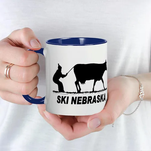 Miniatura 99 de CafePress I Love Nebraska Taza de café de cerámica de 11 oz (11.0 fl oz)