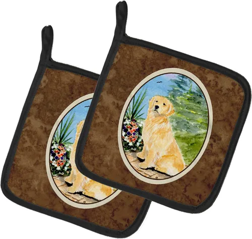Miniatura 132 de Caroline's Treasures SS8617PTHD - Juego de soportes para ollas de cocina resistentes al calor, almohadillas calientes para horno para cocinar, Husky