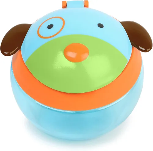 Miniatura 3 de Skip Hop Recipiente para bocadillos de bebé, taza de aperitivos para la hora de la comida, perro
