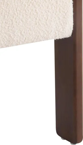 Miniatura 5 de Christopher Knight Home Nettie - Silla decorativa moderna para sala de estar, sofá individual de tela Boucle con marco de madera, cómoda silla