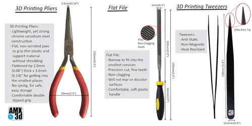 Miniatura 6 de Kit de herramientas de impresora 3D de grado profesional: todas las herramientas y accesorios de impresión 3D necesarios para quitar, limpiar