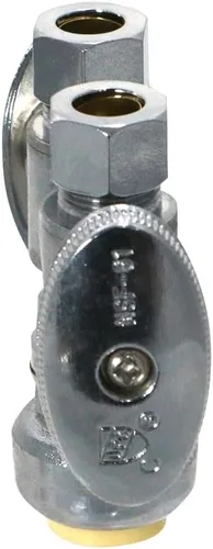 Miniatura 5 de Válvula recta de compresión OD - Ajuste a presión de 1/2" x Dual 3/8" ODComp. - Certificado según las normas NSD ANSI61