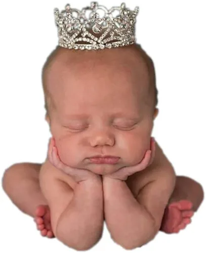 Miniatura 10 de Diadema para sesiones de fotos para recién nacidos, de cristal, princesa, fiesta, accesorios de fotografía Corona 2
