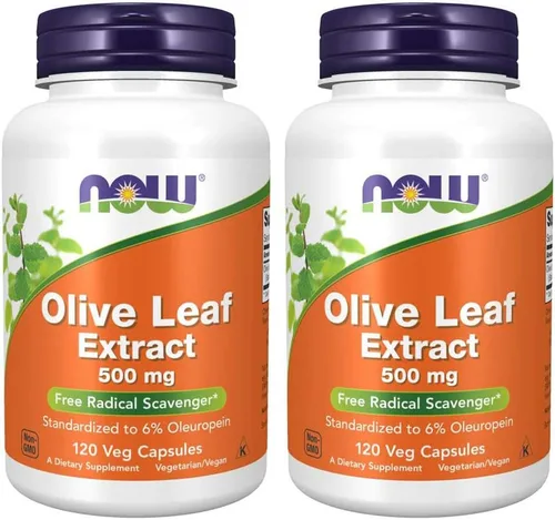 Miniatura 10 de NOW Foods Suplementos, Extracto de hoja de olivo 500 mg, eliminador de radicales libres*, 60 cápsulas vegetales