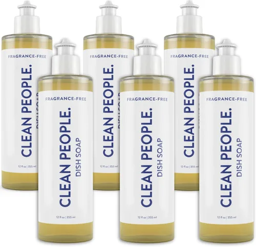 Miniatura 9 de THE CLEAN PEOPLE - Jabón líquido para platos - Ingredientes limpios y simples - Poder extra de fregado (aroma a cítricos y clavo) 12 fl oz