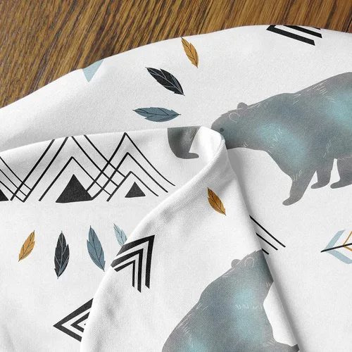 Miniatura 4 de Sweet Jojo Designs Bear Mountain - Juego de 2 gorros de capullo y gorro de punto elástico para bebé recién nacido, saco de dormir para bebé, saco