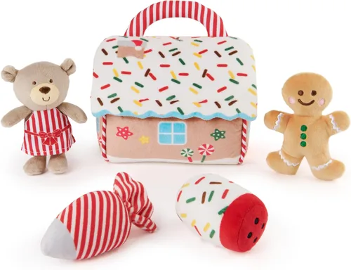 Miniatura 18 de Baby GUND My First Baking - Juego de peluche con sonidos, sonajero, chirridos y arrugas, juguete sensorial de felpa ultrasuave para bebés y recién