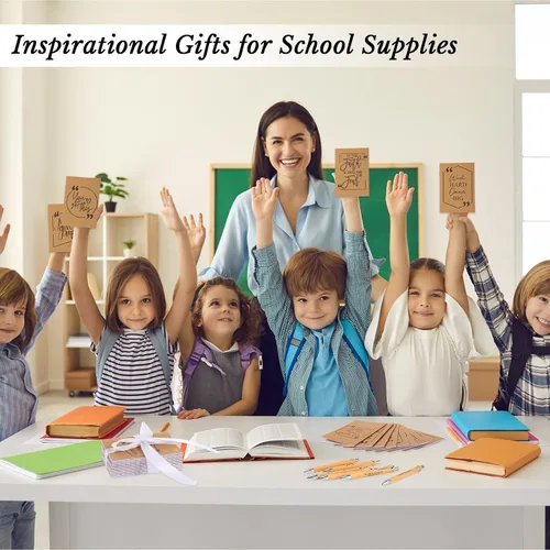 Miniatura 7 de Fulmoon 60 bolígrafos motivacionales, cuadernos inspiradores, regalos a granel, bolígrafos inspiradores, almohadillas de notas pequeñas, regalos