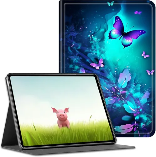 Miniatura 14 de Funda para iPad de 10.ª generación 2022, iPad de 10.9 pulgadas, iPad (A16) de 11ª generación de 11 pulgadas (2025), funda delgada de piel sintética