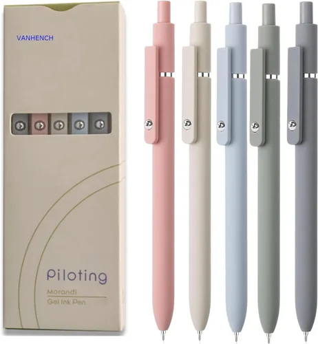 Miniatura 7 de Vanhench - Bolígrafos de tinta de gel negra de punta fina y escritura suave, para tomar notas, suministros para profesores, artículos escolares