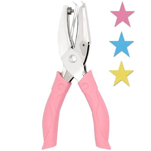 Jeemiter Perforadora de estrella para manualidades, etiquetas de ropa, boletos de recortes, herramienta (agujero en forma de estrella de 1/4