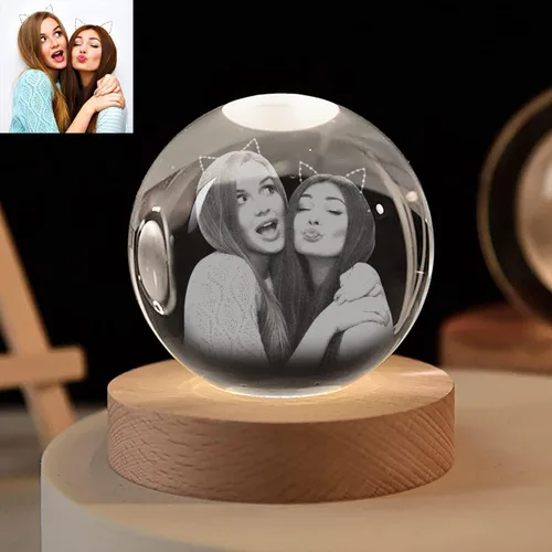 Miniatura 11 de Foto de cristal personalizada, regalos personalizados con tu propia foto para mamá, papá, pareja, familia, impresión en color personalizada, regalos
