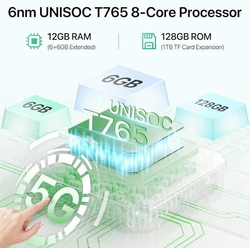Miniatura 3 de UMIDIGI G9 5G Teléfonos Desbloqueados, Teléfono Celular Android 14, 5G SIM Dual, Cámara 50MP, 12(6+6) GB +128GB/1TB TF Expandible, Pantalla HD+