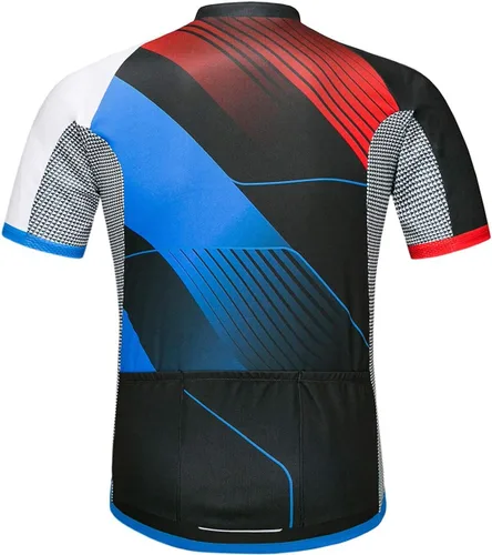 Miniatura 2 de wantdo Camisetas de ciclismo para hombre, camisetas de ciclismo de montaña MTB Jersey de manga corta Camisetas de ciclismo transpirable de secado