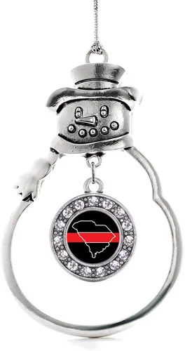 Miniatura 134 de Inspired Silver - Roller Queen - Adorno de Navidad plateado - Adorno circular para árbol de Navidad con circonita cúbica - Decoración colgante
