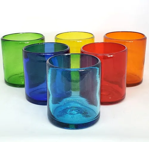 Miniatura 26 de Vasos cortos de ámbar sólido de 9 onzas (juego de 6), vidrio reciclado, sin plomo, sin toxinas (vaso de 9 onzas)
