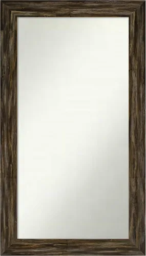 Miniatura 209 de Amanti Art Espejo de baño marrón para sobre el fregadero, 25 x 25 pulgadas, hecho a medida, espejo de tocador cuadrado marrón medio, marco de madera
