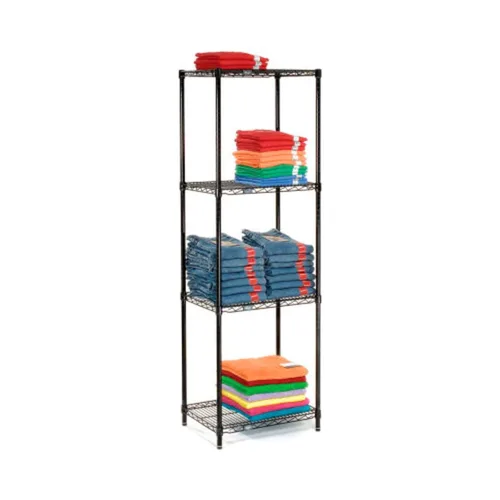 Miniatura 19 de Nexel 14" x 42" x 63", unidad de estantería de alambre ajustable de 4 niveles, estante de almacenamiento comercial con certificación NSF, acabado