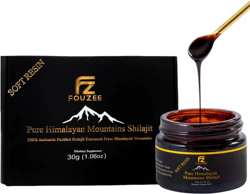 Miniatura 10 de Shilajit puro del Himalaya, suplemento mineral traza para mujeres y hombres, resina Shilajit natural y auténtica en botella de vidrio ámbar, ácido
