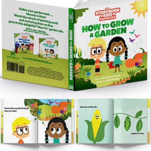 Miniatura 7 de Juego de jardinería para niños – El kit de jardinería para niños pequeños incluye regadera para niños, pala, rastrillo, estacas para plantas, Azul