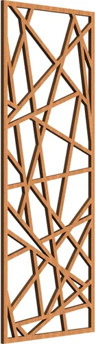 Miniatura 142 de Conway Paneles de pared decorativos de madera con calado, 9 3/8 pulgadas de ancho x 24 3/8 pulgadas de alto x 1/4 de alto, aliso