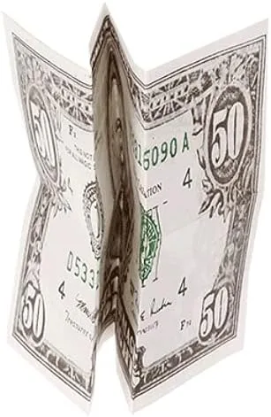 Miniatura 3 de MilesMagic Mago animado Bill Gimmick Misteriosamente auto plegable dólar Nota real Levitación invisible efecto ilusión Street Stage Close-Up Truco