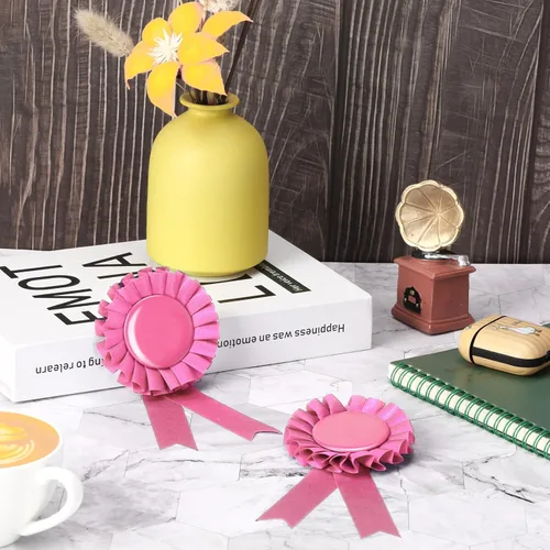 Miniatura 7 de 12 Piezas de Cintas de Premio en Blanco, Premio de 1er Lugar, Medalla Roseta, Ganador, Reconocimiento de Victoria, Cinta de Participación para Rosa