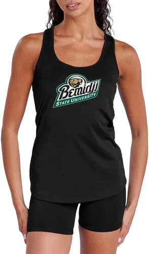 Miniatura 54 de Camiseta deportiva sin mangas oficial de NCAA Collegiate para mujer, con espalda cruzada, colección con logotipo primario