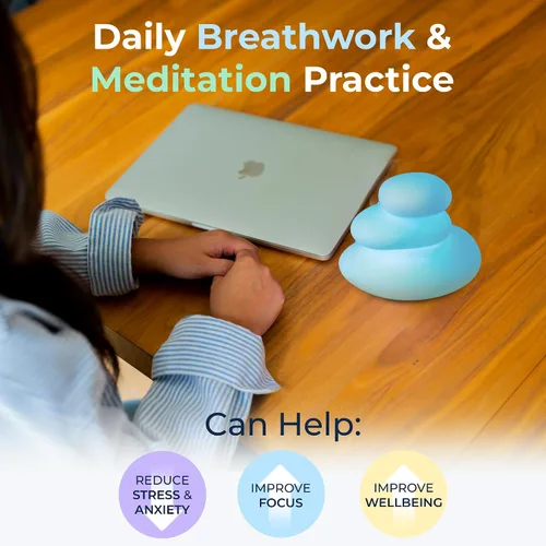 Miniatura 3 de Mindsight - Herramienta de meditación, visual guiada “Peaceful Pebble” para atención plena, ralentiza tu respiración, calma tu mente, alivia