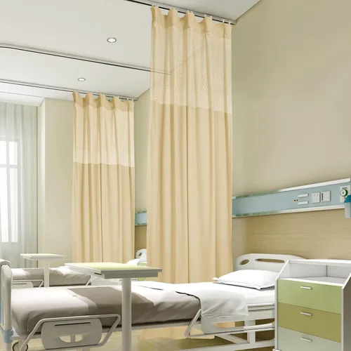 Miniatura 27 de Fcosie Cortinas divisoras de habitación de hospital con ganchos planos para cubículo, pantalla de privacidad para hospital, clínica médica