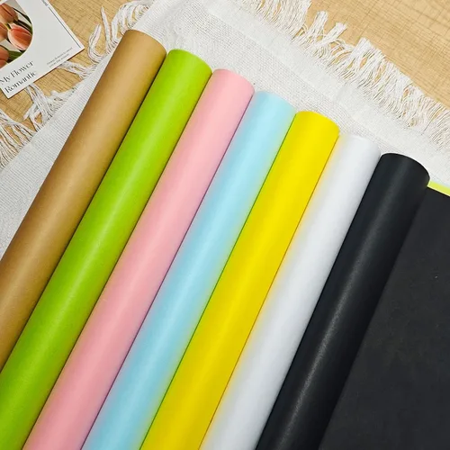 Miniatura 7 de LIAPAWPAW Rollo de papel de seda negro a granel para envoltura de regalos, ramos de flores y manualidades, 17 pulgadas x 98 pies, papel de seda