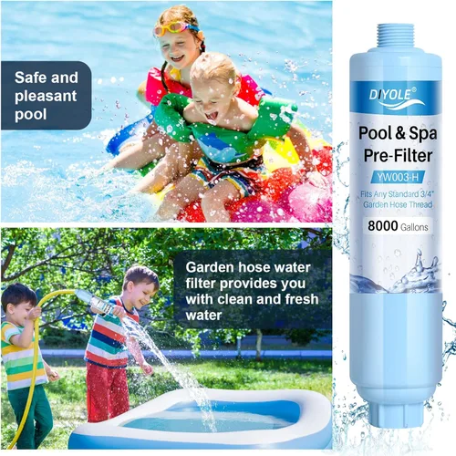 Miniatura 5 de Filtro de manguera de jardín para llenar piscina, filtro de manguera de jardín para llenar bañera de hidromasaje/spa, reduce en gran medida
