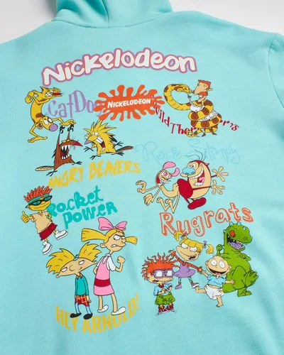 Miniatura 5 de Nickelodeon Sudadera de forro polar Rugrats para hombre, sudadera con capucha retro de los años 90, Tommy & Chuckie